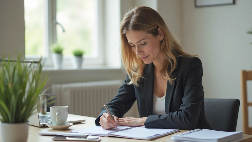Профессиональное фото планирования дня с осознанностью